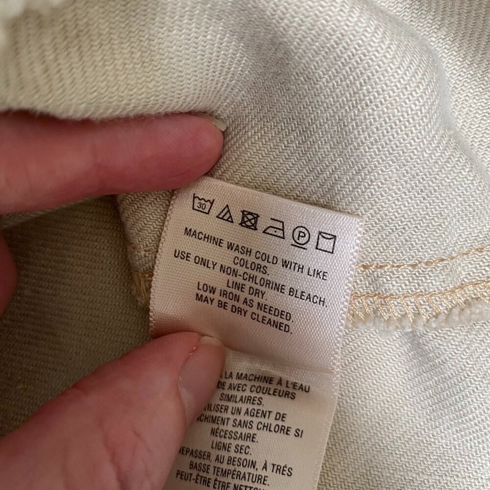 Holding Horses Patchwork Linen Blend Asymmetrical Skirt Sz 12 Lagom Cottagecore - Picture 8 of 16